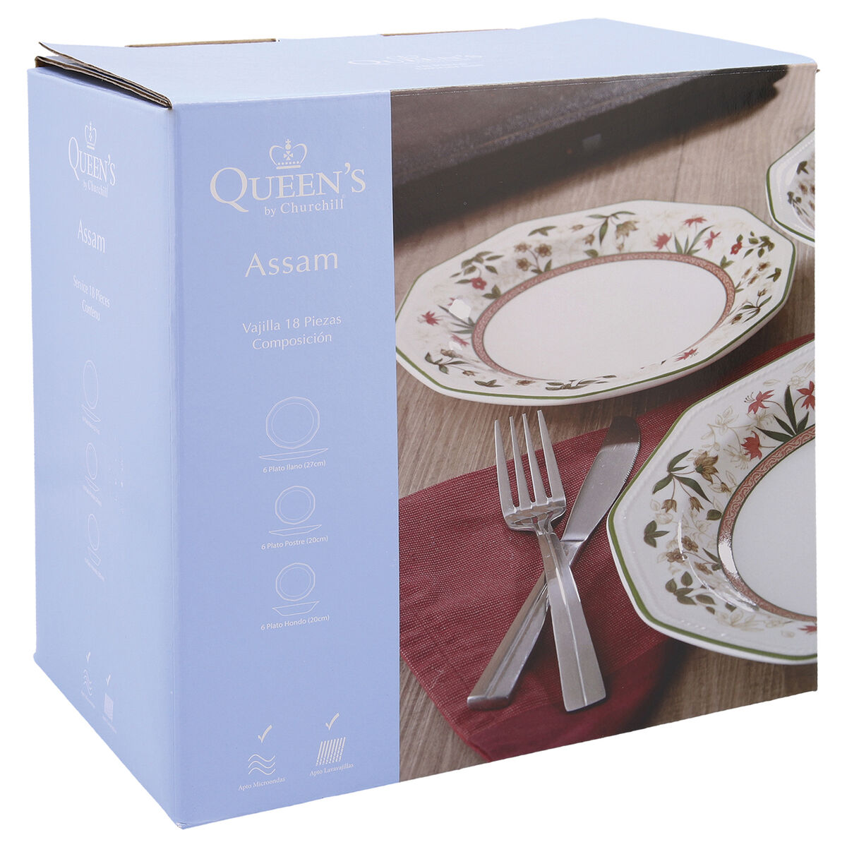 Servissats Queen´s By Churchill Assam Keramik Edények 18 Delar - 4
