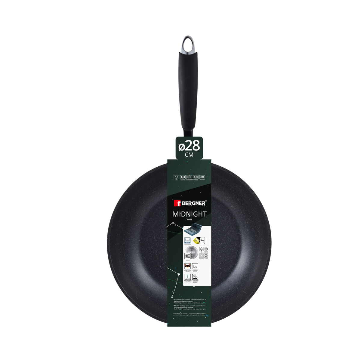 Wokpanna Bergner MIDNIGHT BG Smitt aluminium Ø 28 cm
