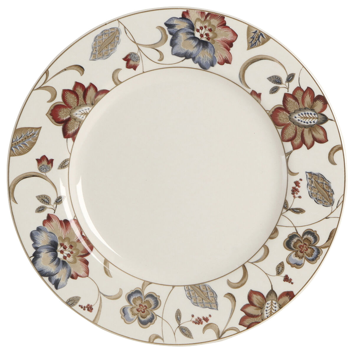 Lapostányér Queen´s By Churchill Jacobean Blommig Ø 27,3 cm Keramik Edények (6 antal) - 2
