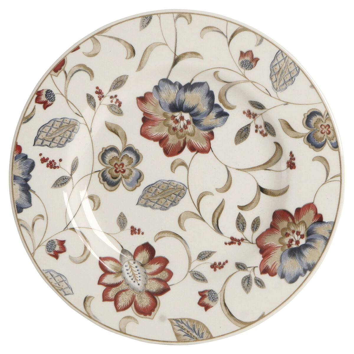Desserttallrik Queen´s By Churchill Jacobean Blommig Keramik Edények 21,3 cm (6 antal) - 2