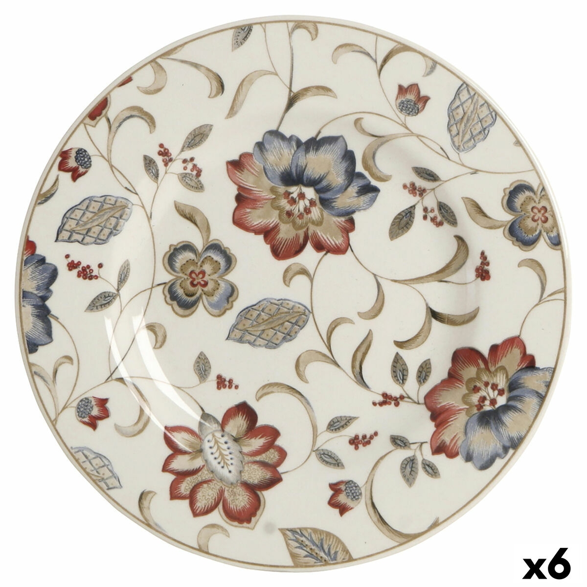 Desserttallrik Queen´s By Churchill Jacobean Blommig Keramik Edények 21,3 cm (6 antal)