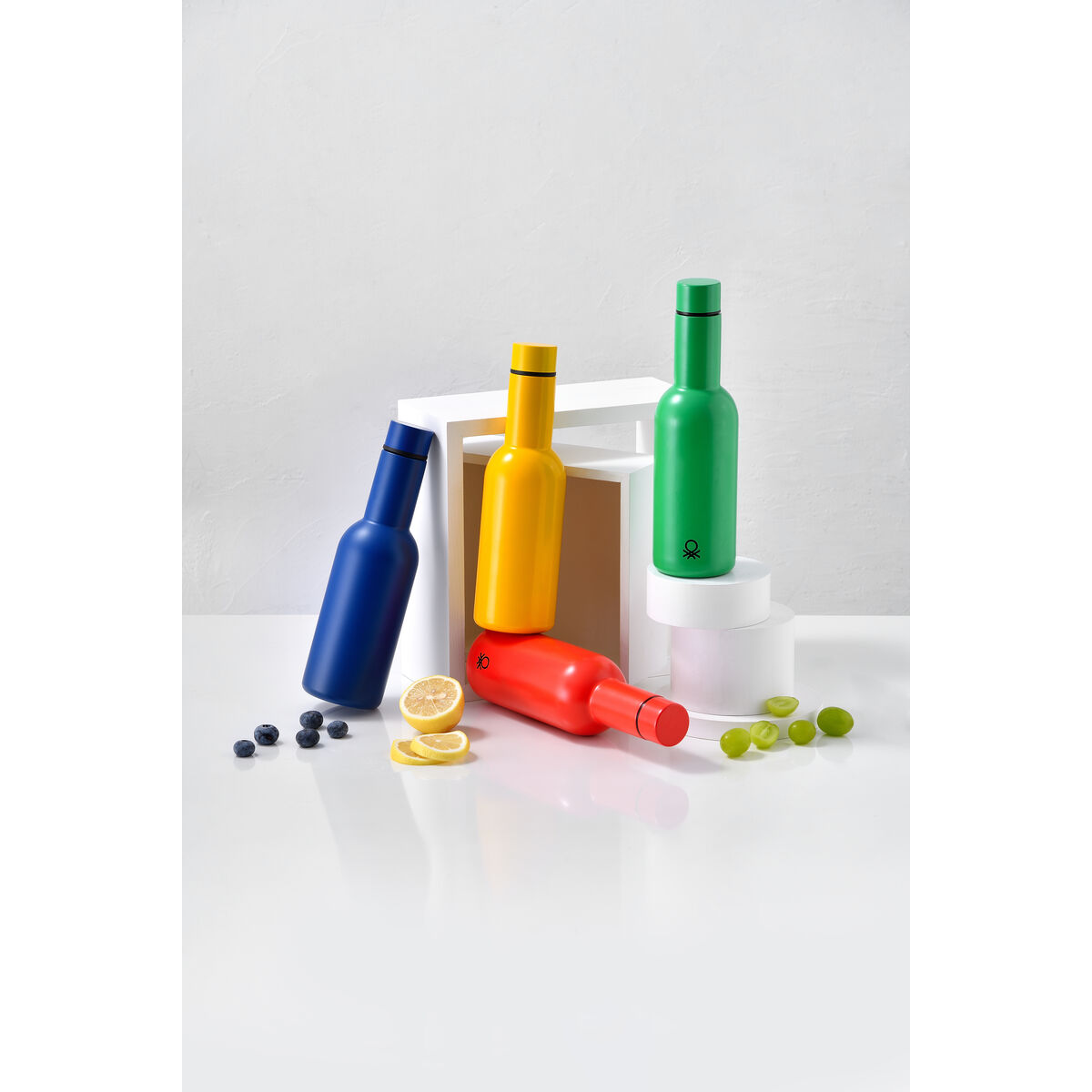 Termos Benetton RAINBOW BE Blå Metall Rostfritt stål 550 ml - 2