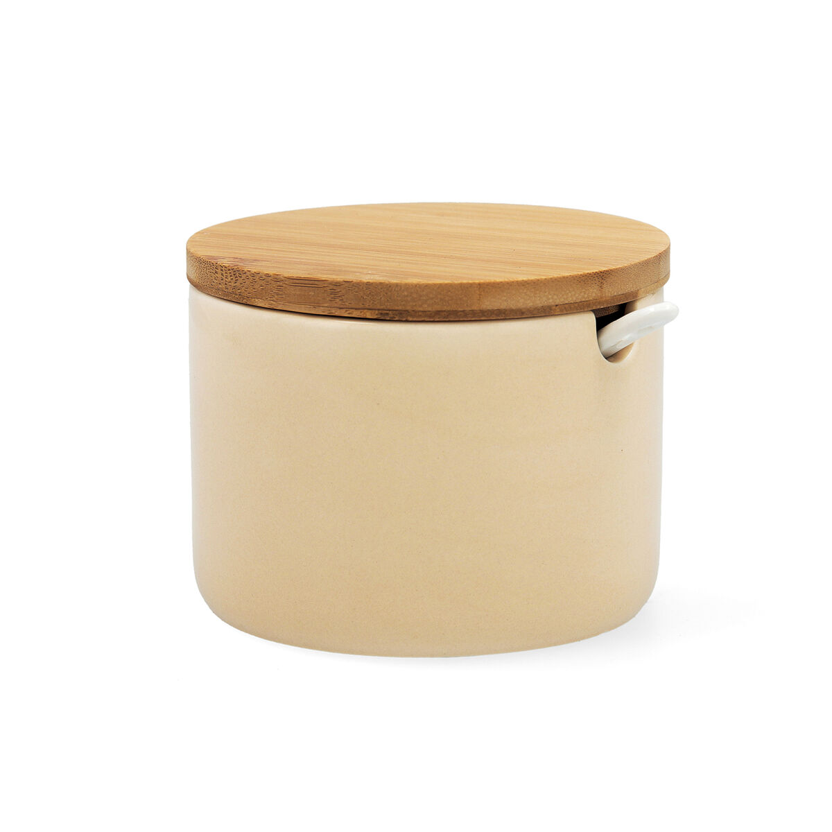 Sockerströare Quid Tu Y Yo 9,5 x 9,5 x 8 cm Keramik Beige