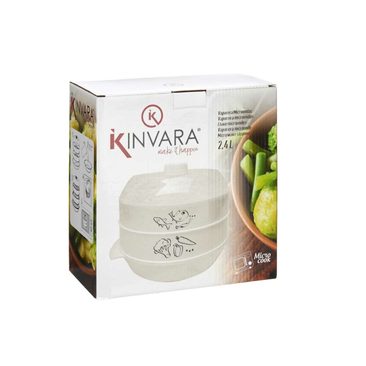 Ångkokare Mikrovågsugnen polypropen (2,4 L) (2,4 L) - 4