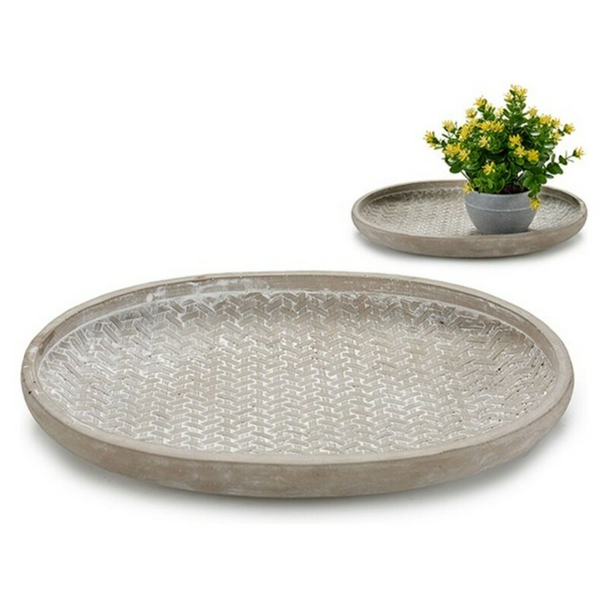 Tallrik Sand Cement (36 x 5 x 28 cm) - 2