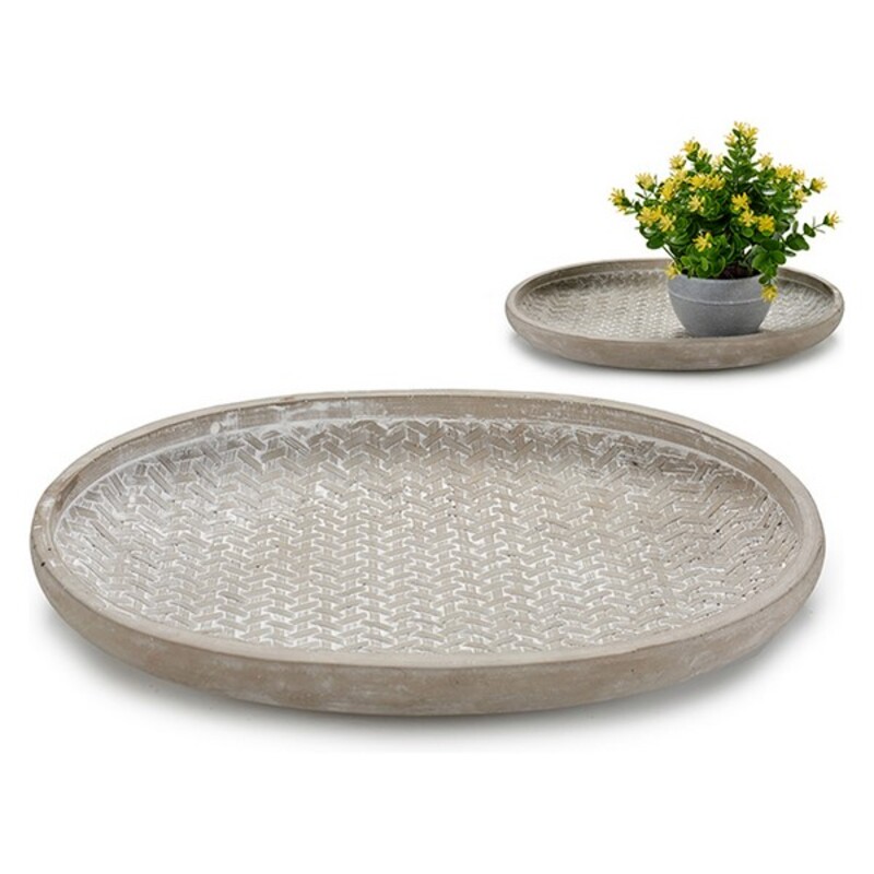 Tallrik Sand Cement (36 x 5 x 28 cm)