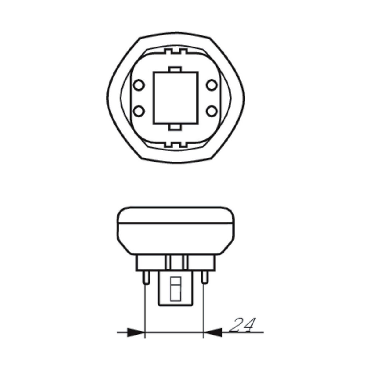 Lysrör Philips lynx te fsd GX24Q-4 3200 Lm (830 K) - 2