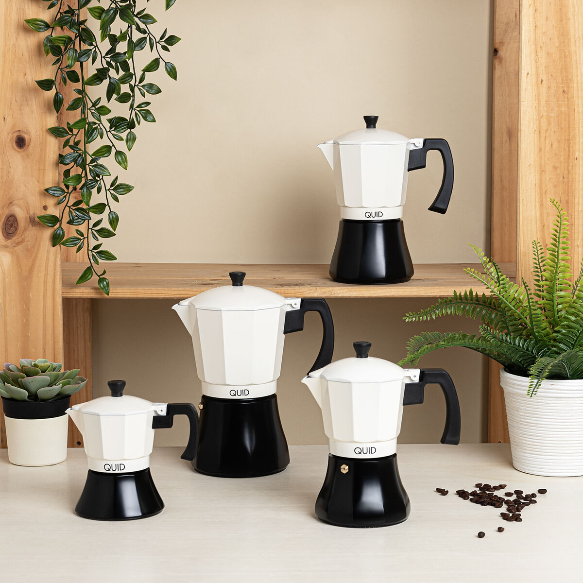 Italiensk Kaffepanna Quid Cocco Aluminium 3 Csészék - 2
