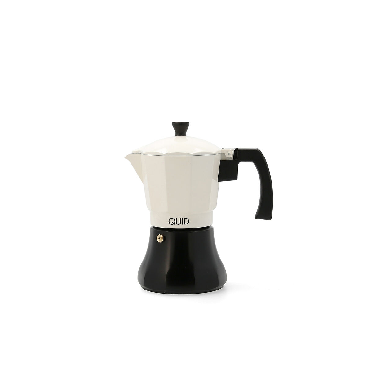 Italiensk Kaffepanna Quid Cocco Vit Svart Metall 6 Koppar
