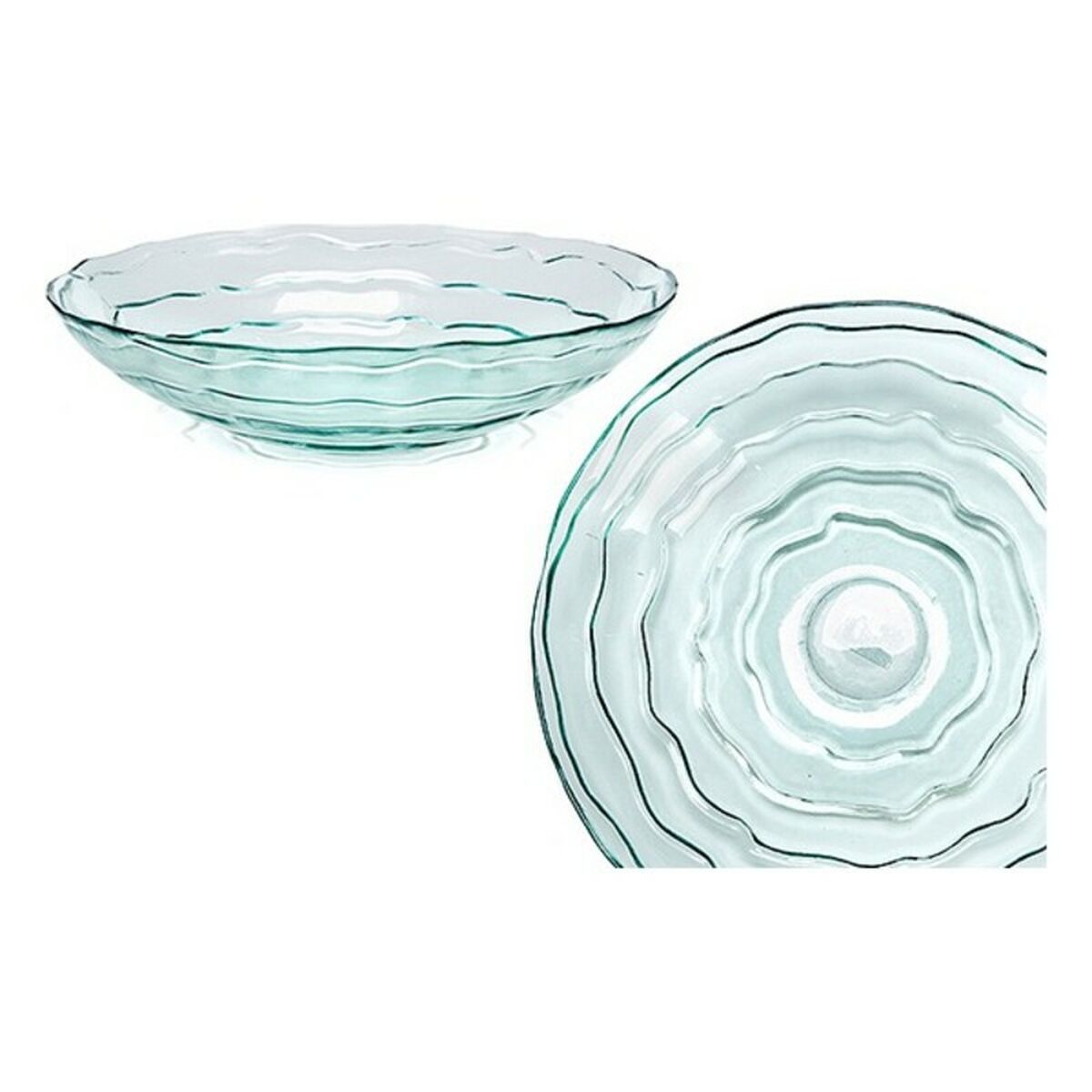 Salladsskål 39 cm återvinningsglas