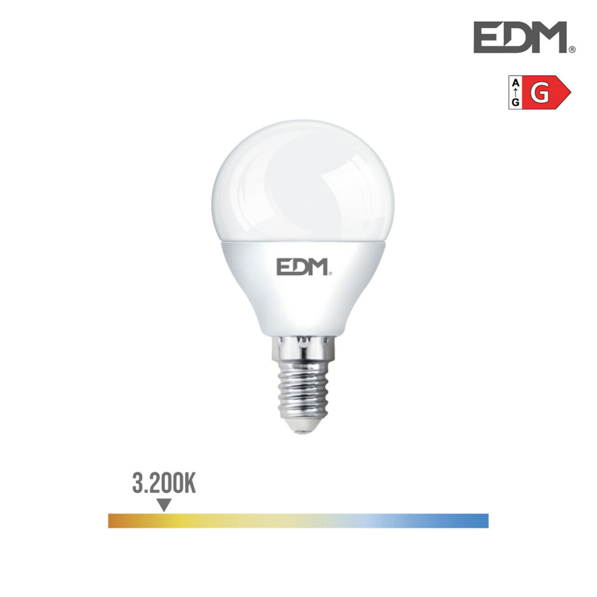 LED-lampa EDM 5 W E14 G 400 lm (3200 K)