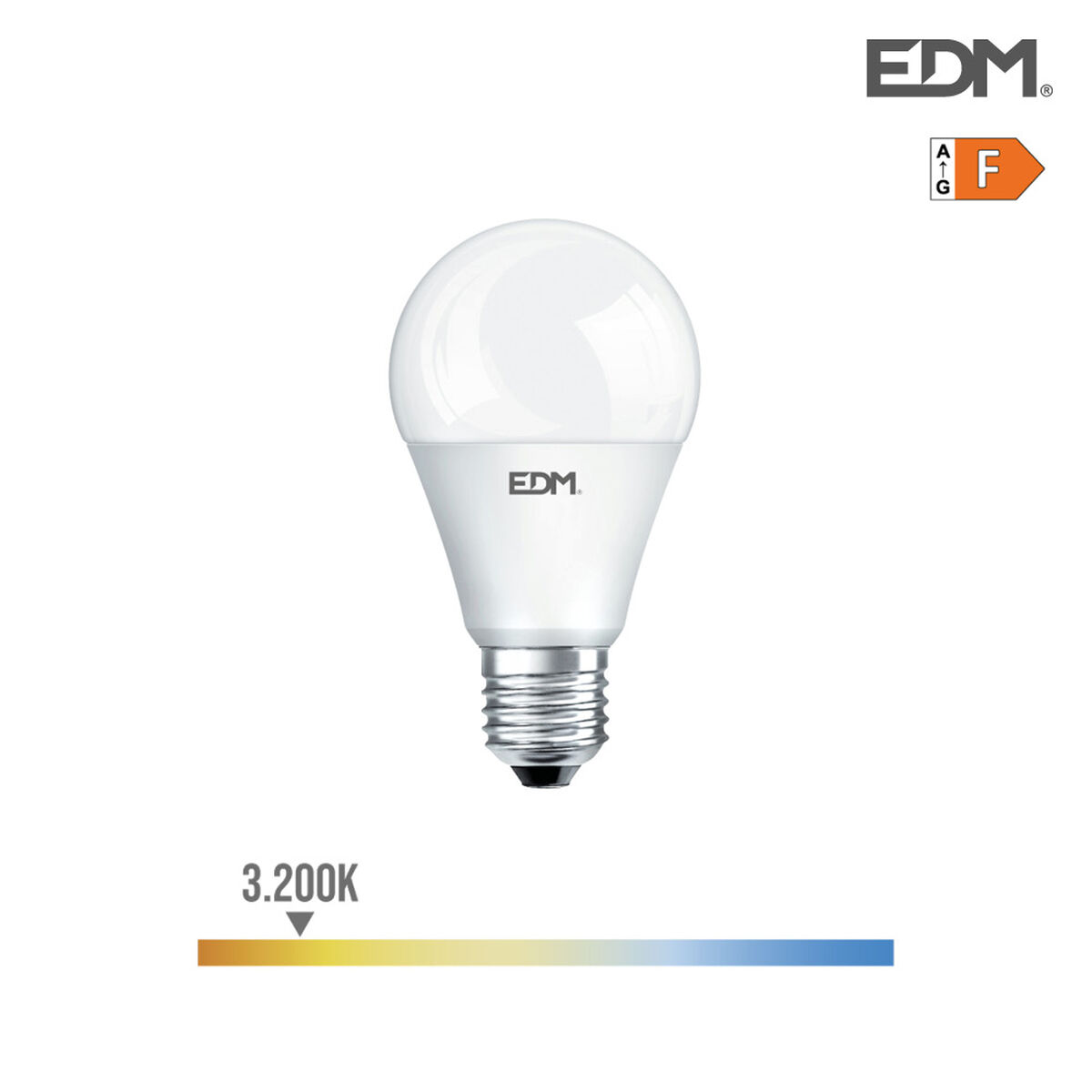LED-lampa EDM E27 10 W F 810 Lm (3200 K)
