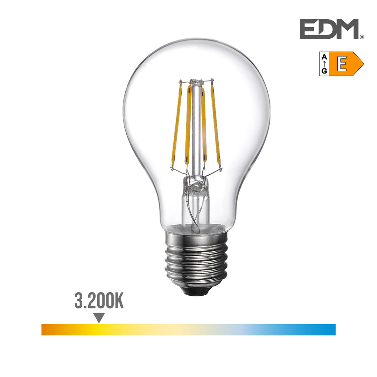 LED-lampa EDM E27 4 W 550 lm E (3200 K)