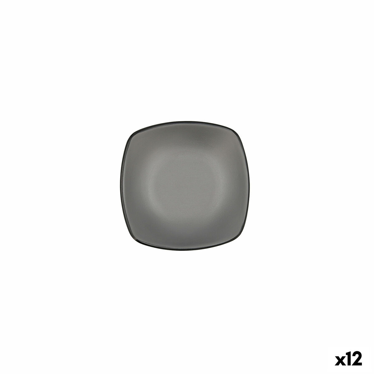 Snacksskål Bidasoa Gio Grå Plast 13 x 13 cm 12 antal