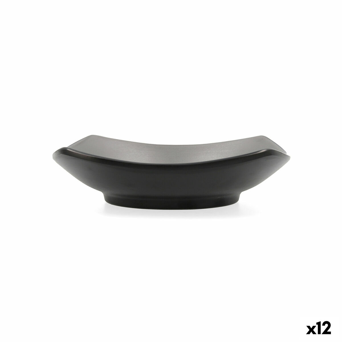 Snacksskål Bidasoa Gio Grå Plast 15 x 15 cm (12 antal)