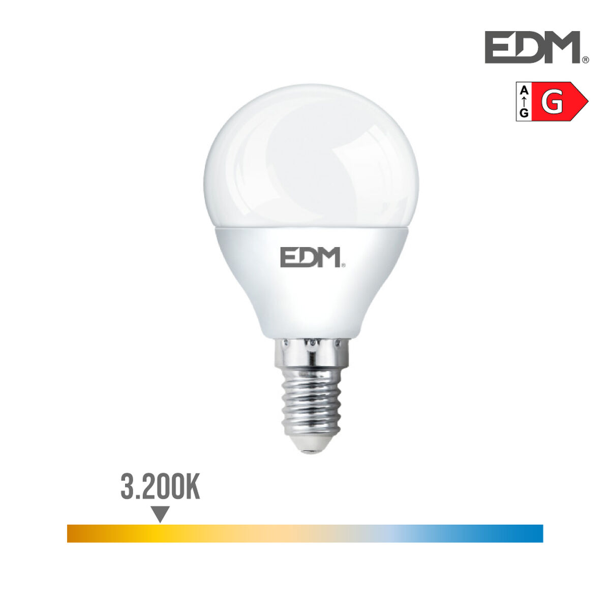 LED-lampa EDM A+ E14 6 W 500 lm (4,5 x 8,2 cm) (3200 K)