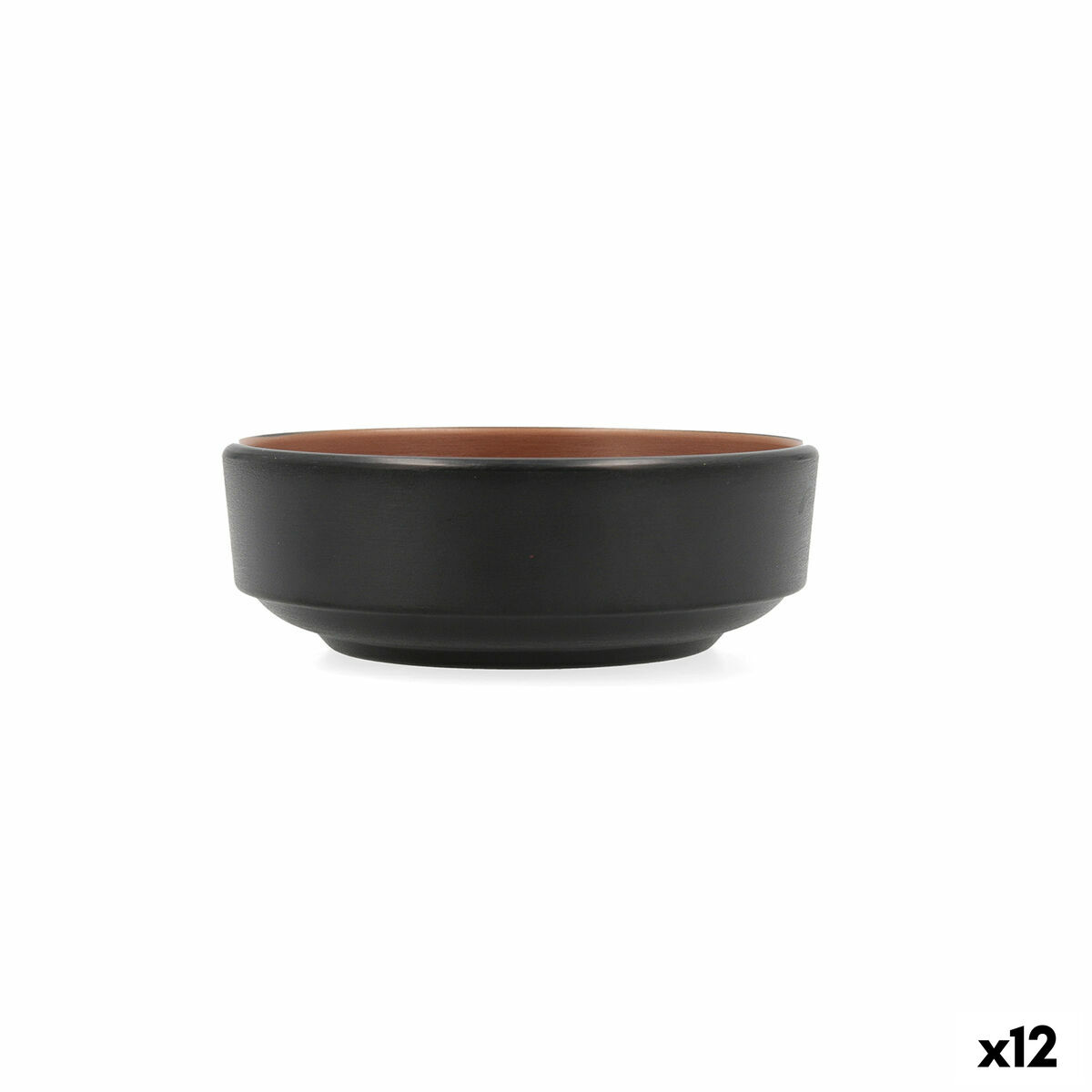 Snacksskål Bidasoa Gio Brun Plast 12,5 x 12,5 cm 12 antal