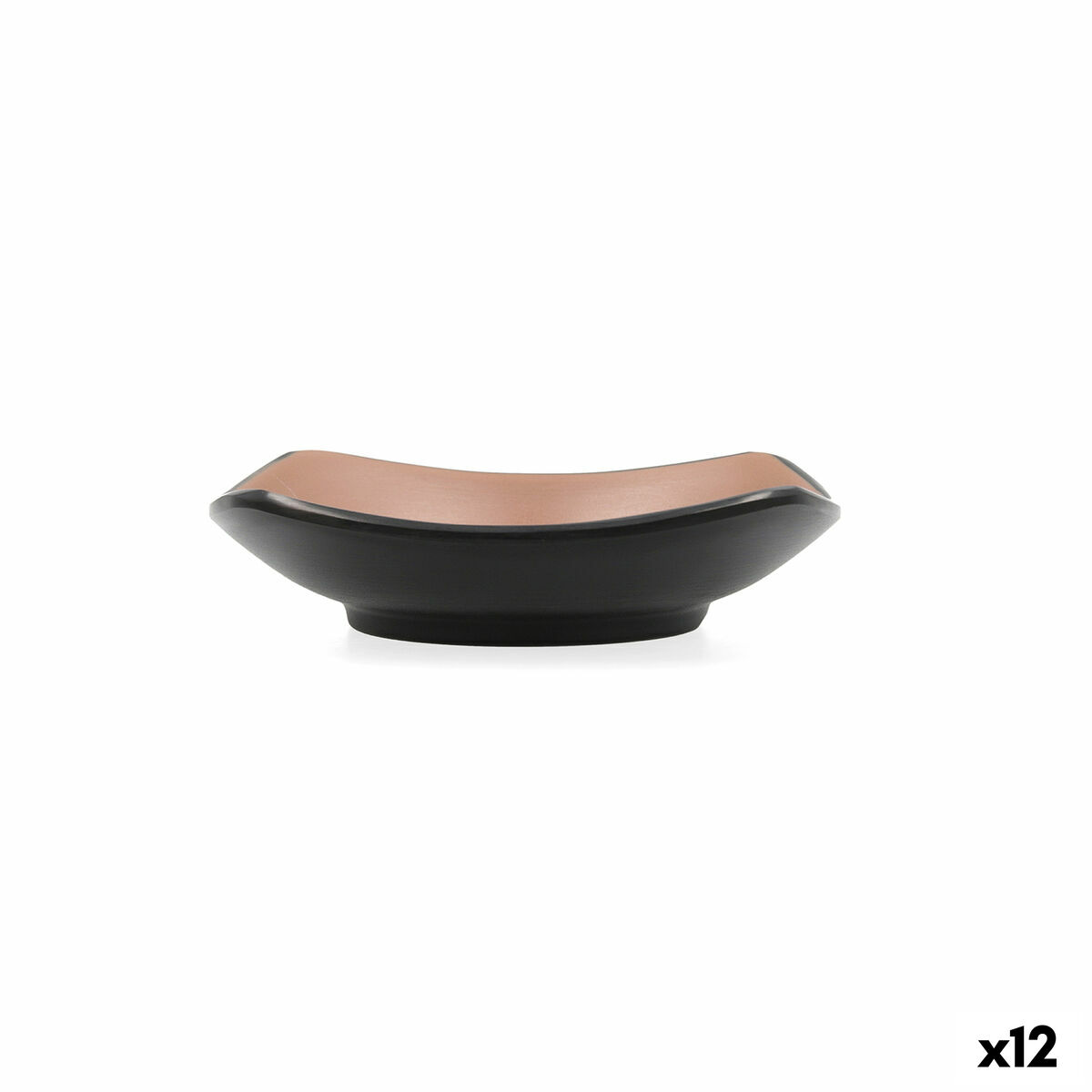 Snacksskål Bidasoa Gio Brun Plast 13 x 13 cm 12 antal