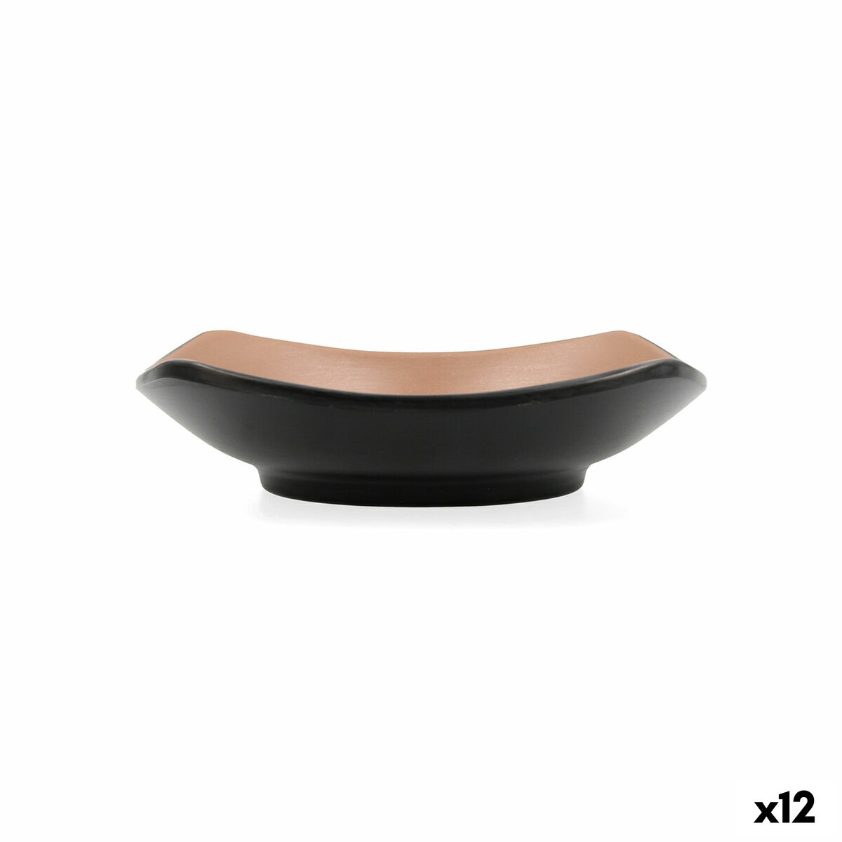 Snacksskål Bidasoa Gio Brun Plast 15 x 15 cm 12 antal