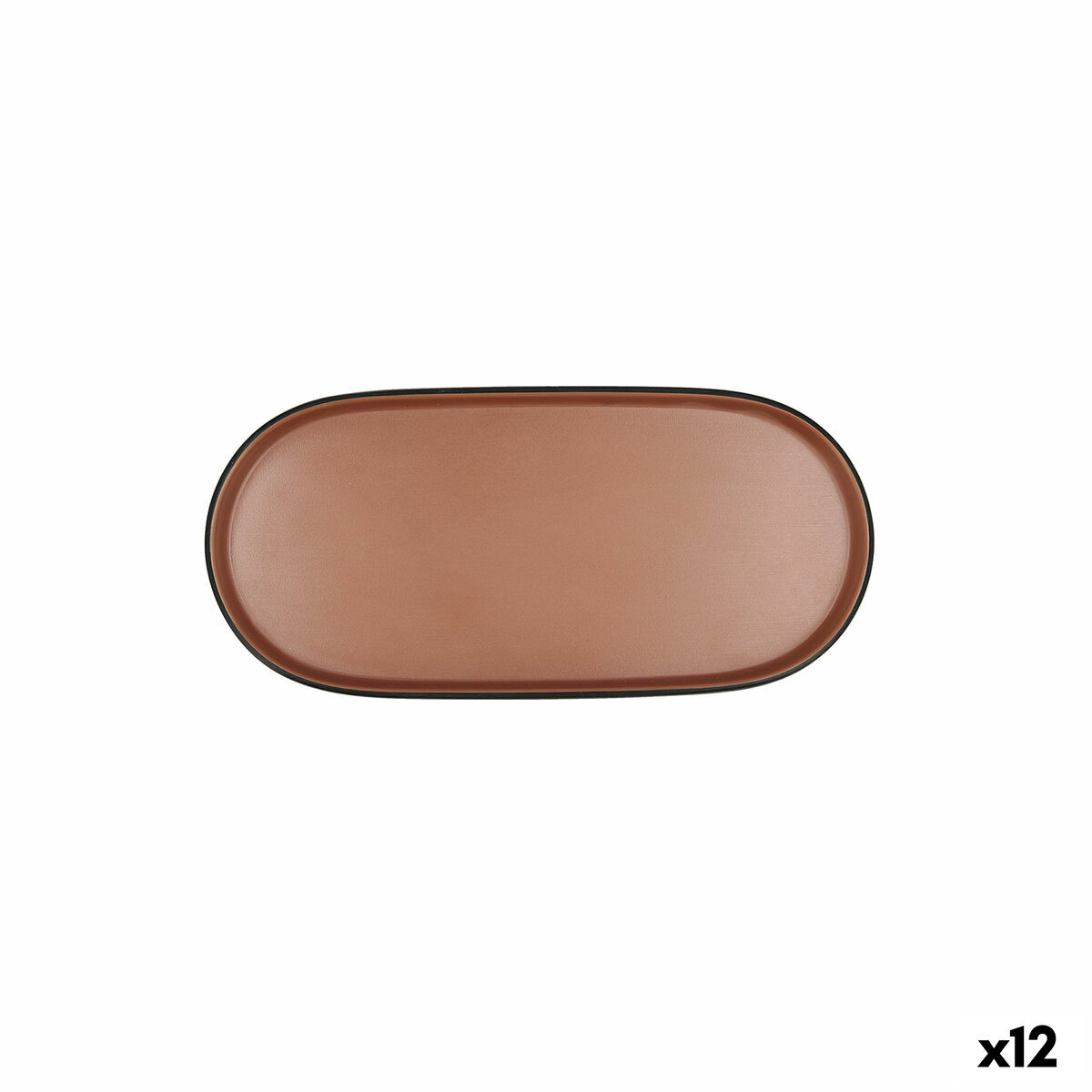 Snacksskål Bidasoa Gio Brun Plast 23 x 10 cm 12 antal