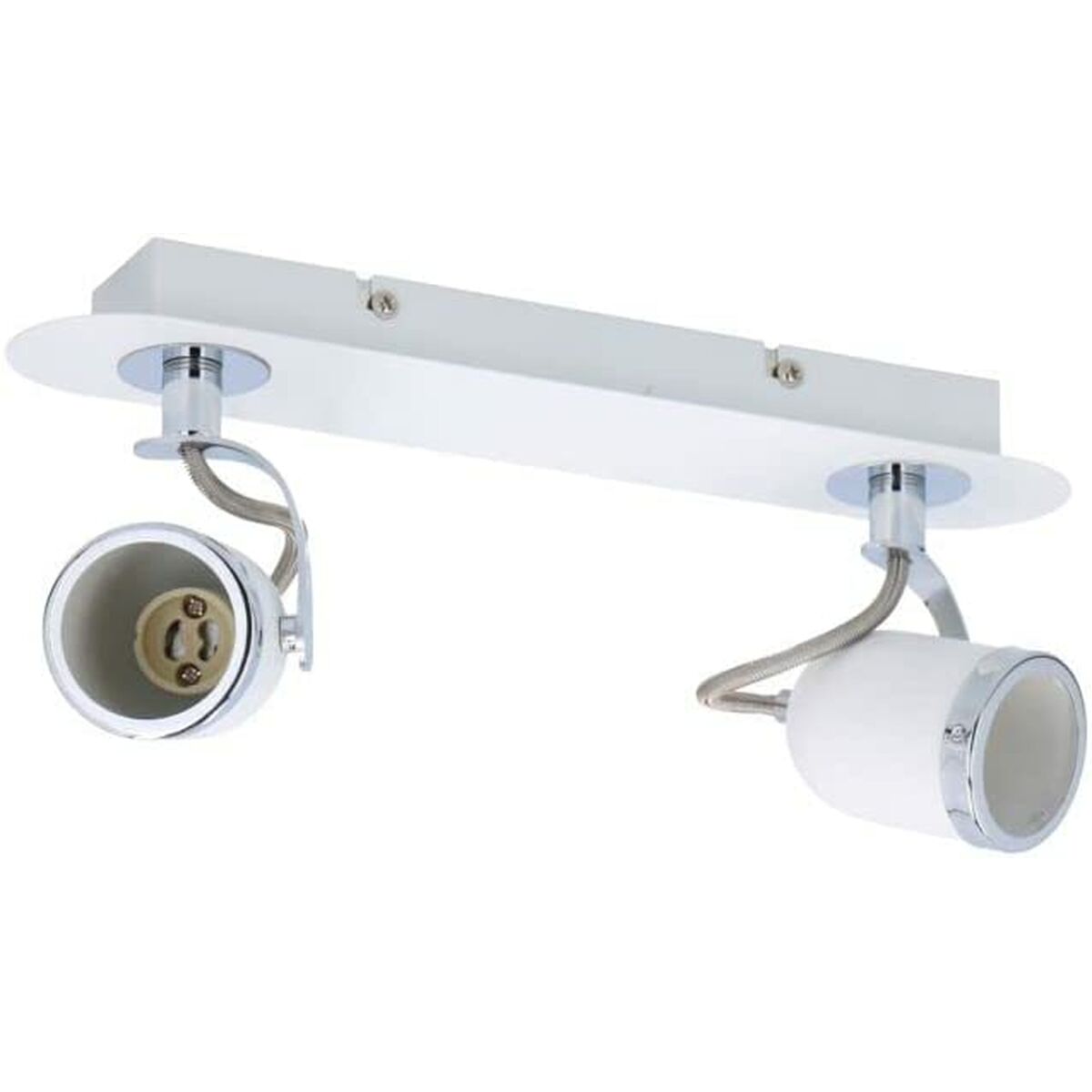 Taklampa 50 W Metall Vit 360º (8 x 13 x 31 cm) - 5