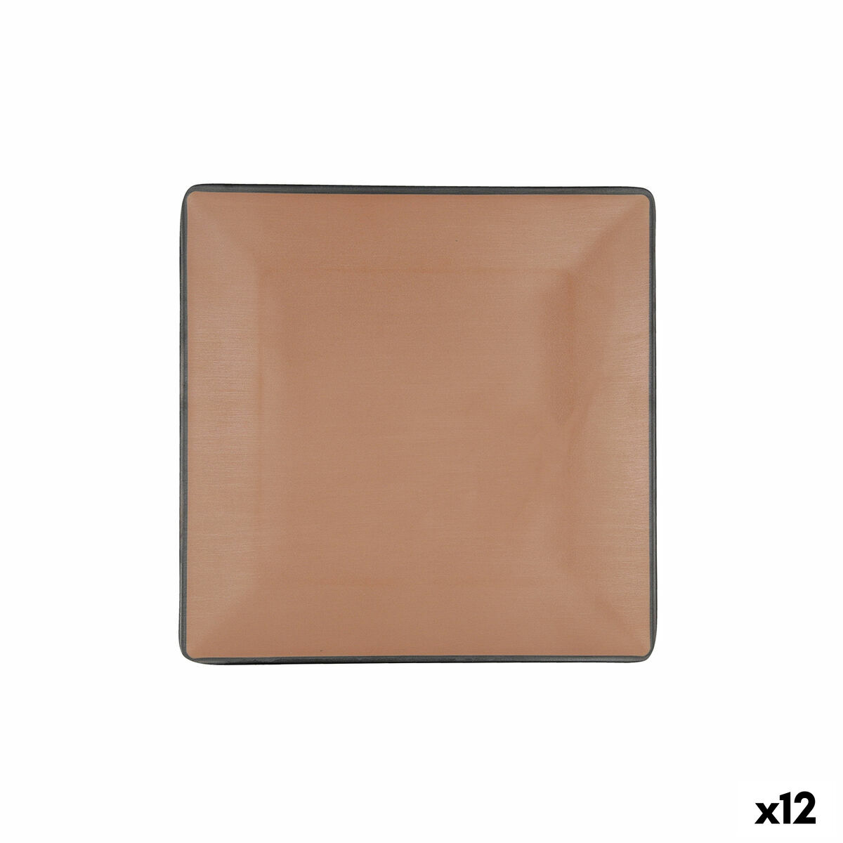 Lapostányér Bidasoa Gio 21,5 x 21,5 cm Brun Plast