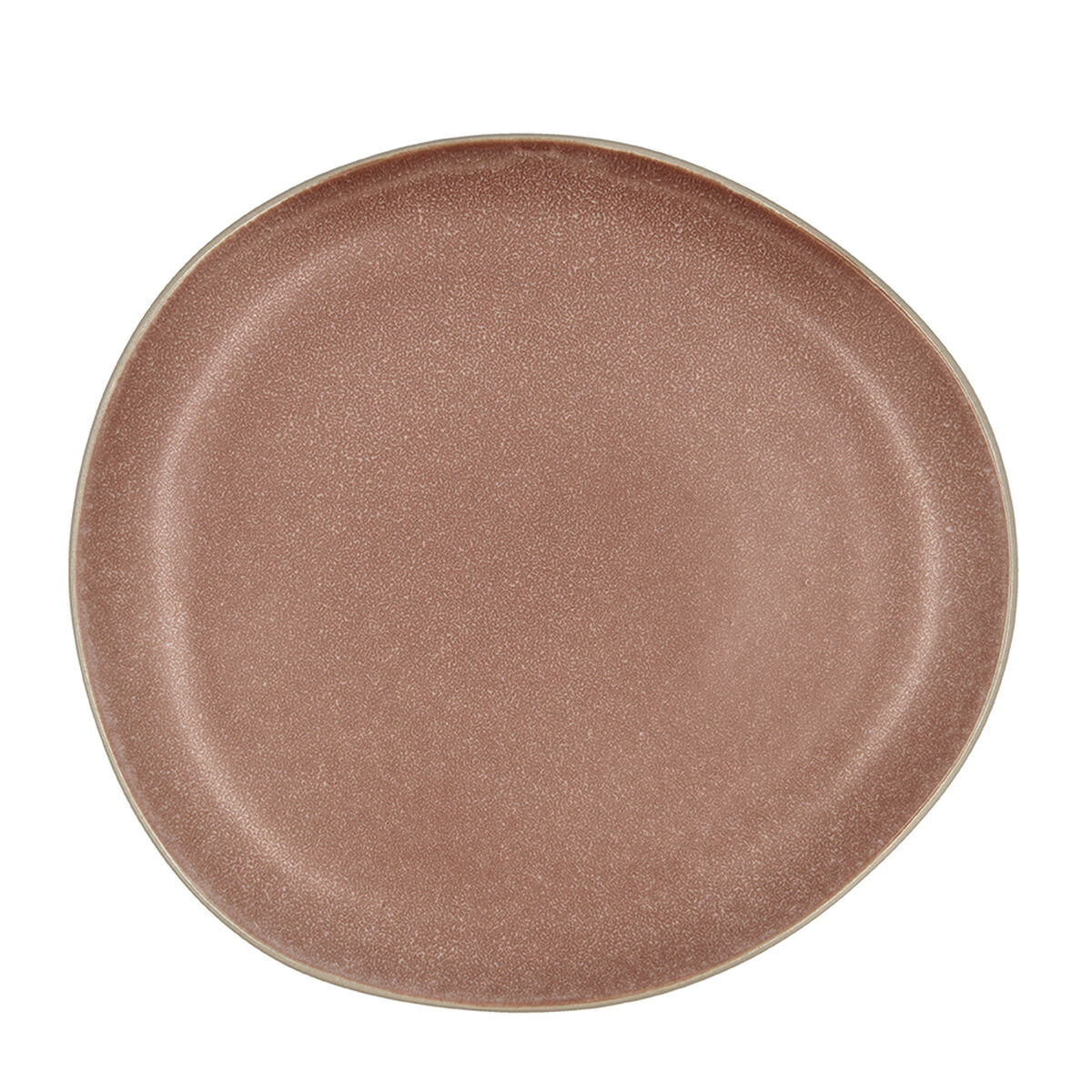 Lapostányér Bidasoa Gio Oregelbunden Keramik Brun 26,5 cm (4 antal) - 2