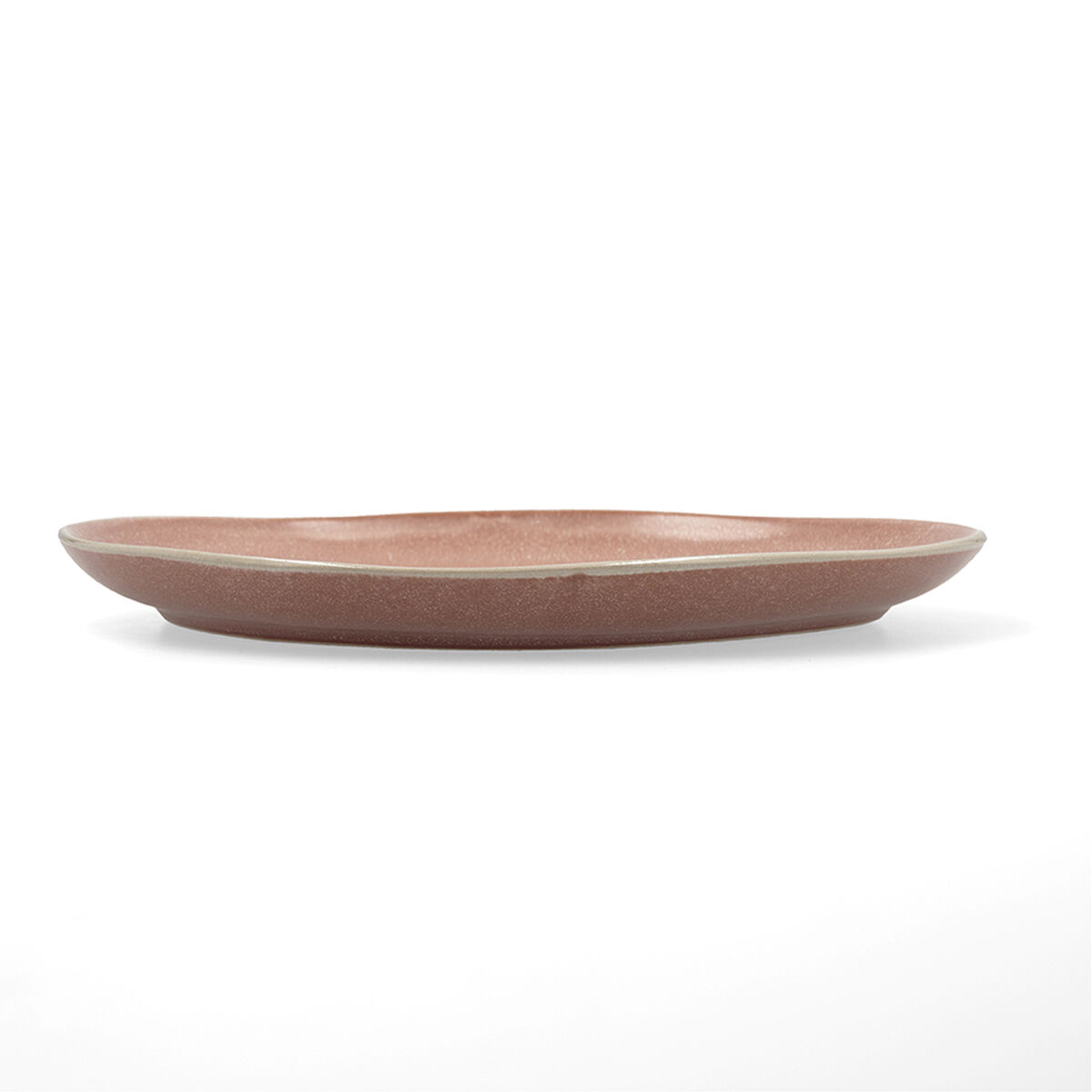 Lapostányér Bidasoa Gio Oregelbunden Keramik Brun 26,5 cm (4 antal) - 3