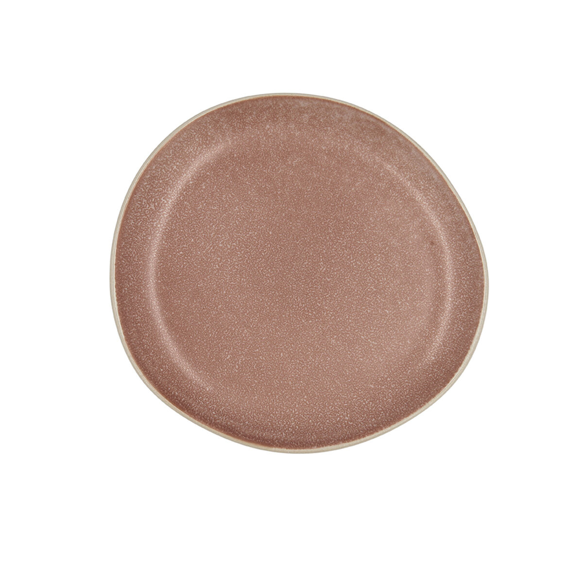 Lapostányér Bidasoa Gio Oregelbunden 20 cm Keramik Brun (6 antal) - 2