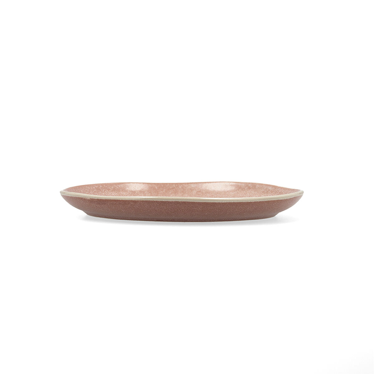 Lapostányér Bidasoa Gio Oregelbunden 20 cm Keramik Brun (6 antal) - 3