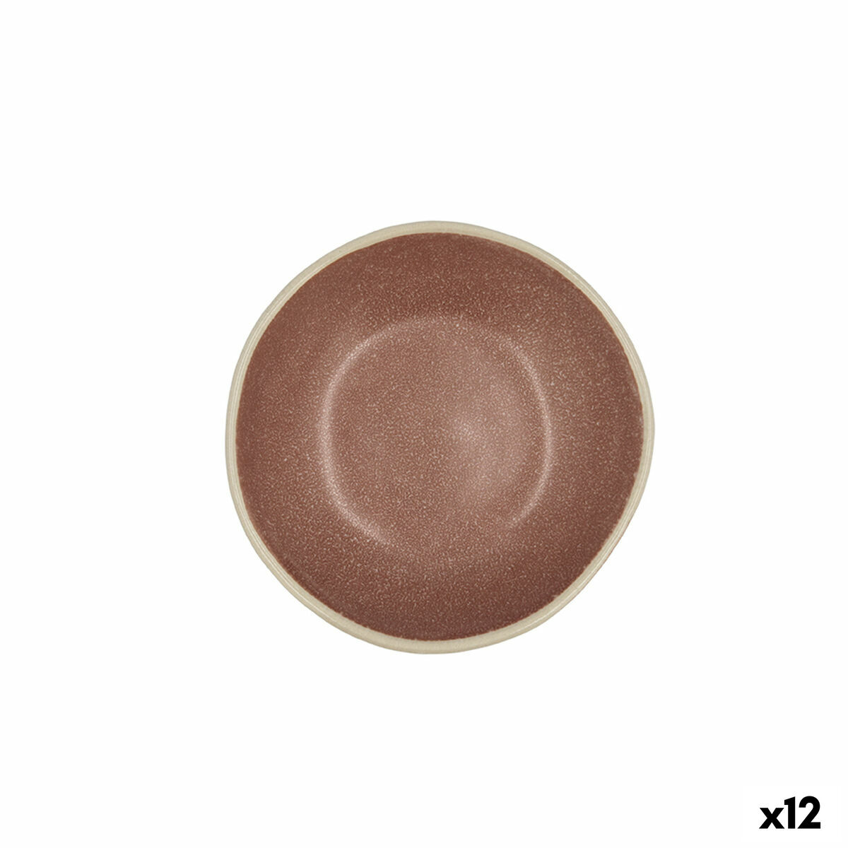 Skål Bidasoa Gio Keramik Brun 12 x 3 cm (12 antal)