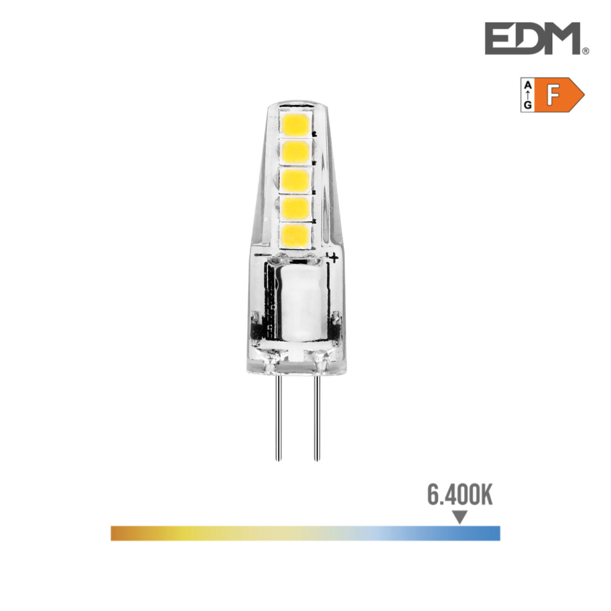 LED-lampa EDM 2 W F G4 180 Lm (6400K)