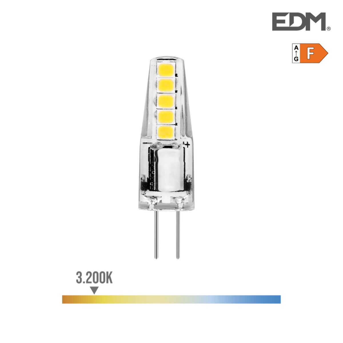 LED-lampa EDM 2 W F G4 180 Lm (3200 K)