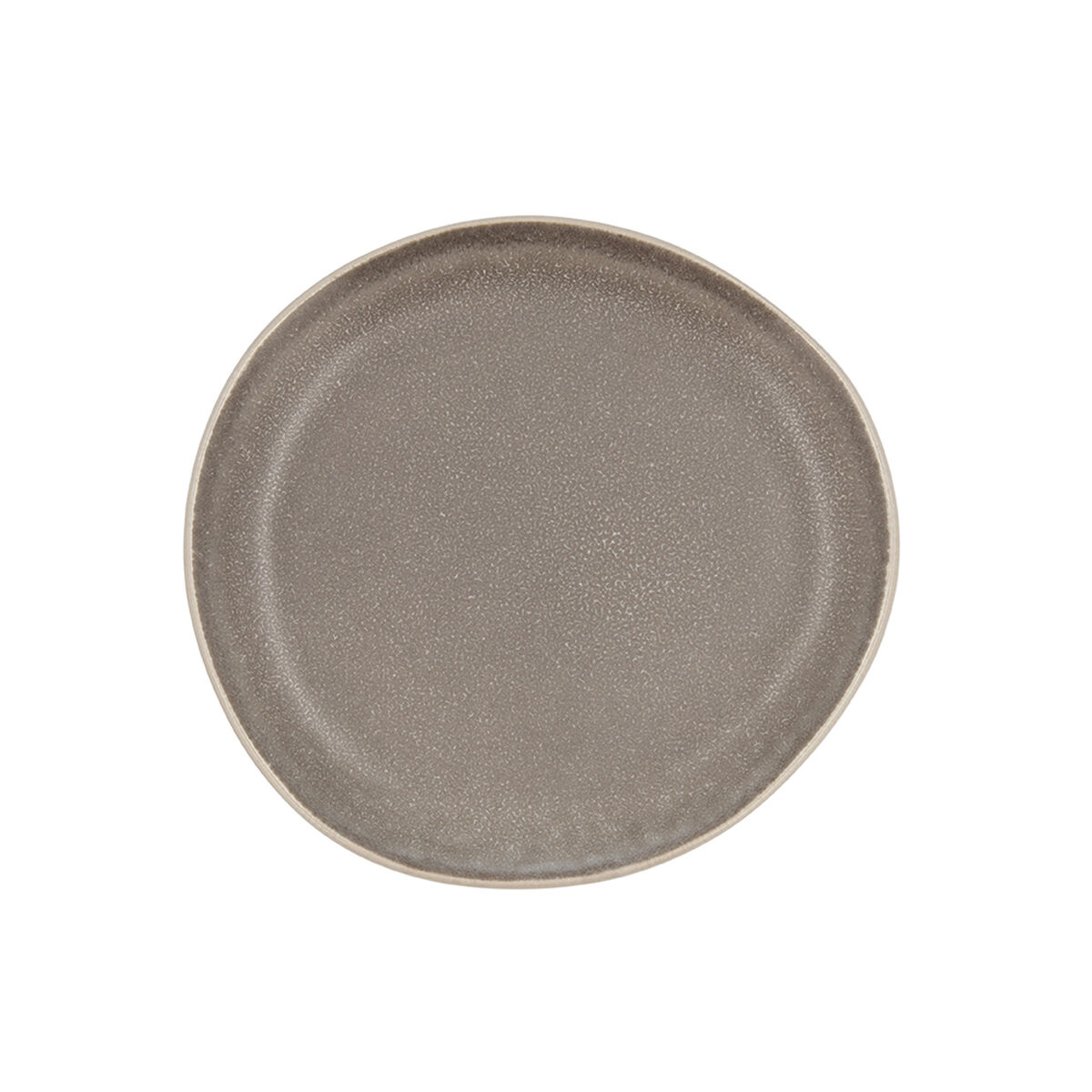 Lapostányér Bidasoa Gio Oregelbunden 20 cm Keramik Grå (6 antal) - 2