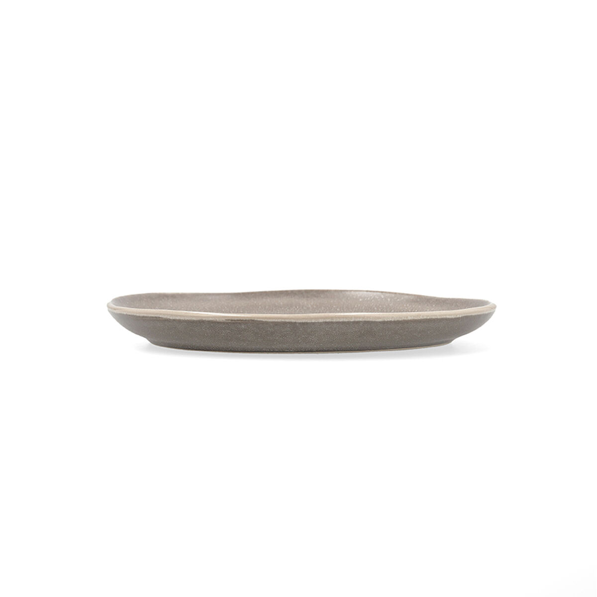 Lapostányér Bidasoa Gio Oregelbunden 20 cm Keramik Grå (6 antal) - 3