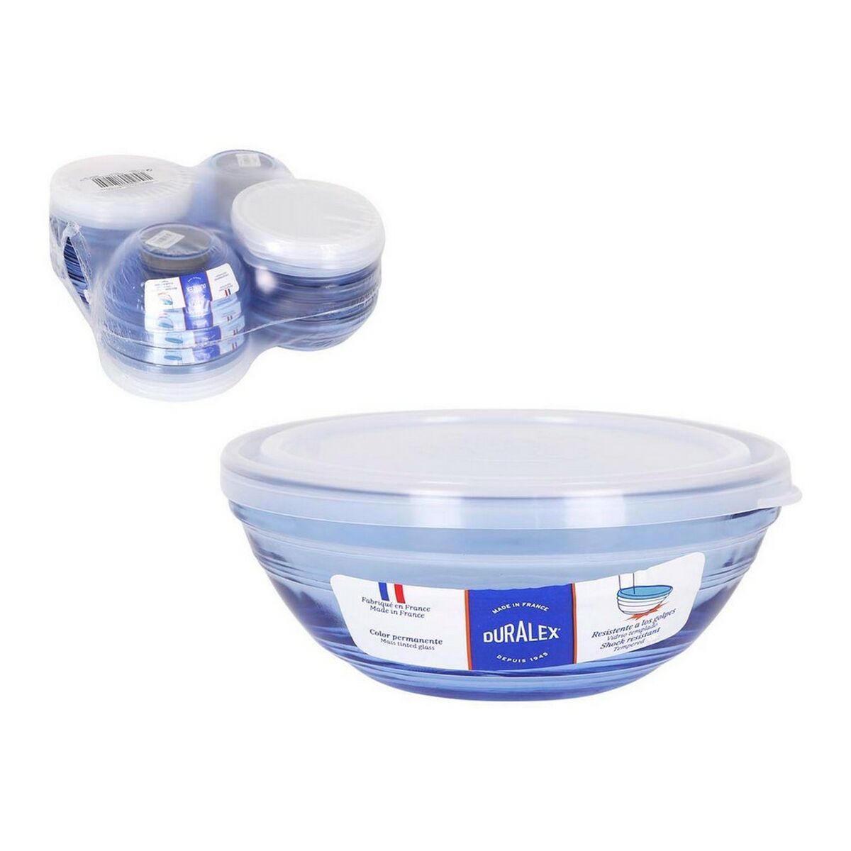 Lunchlåda Duralex Marine Glas Blå (Ø 14 cm) - 2