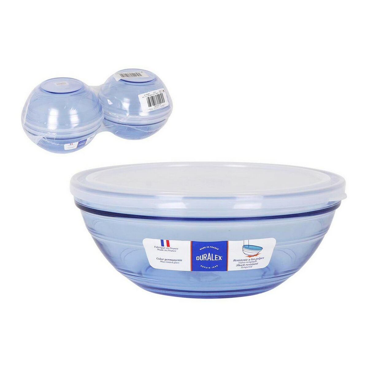 Lunchlåda Duralex Marine Glas Blå (ø 20,5 cm) - 2