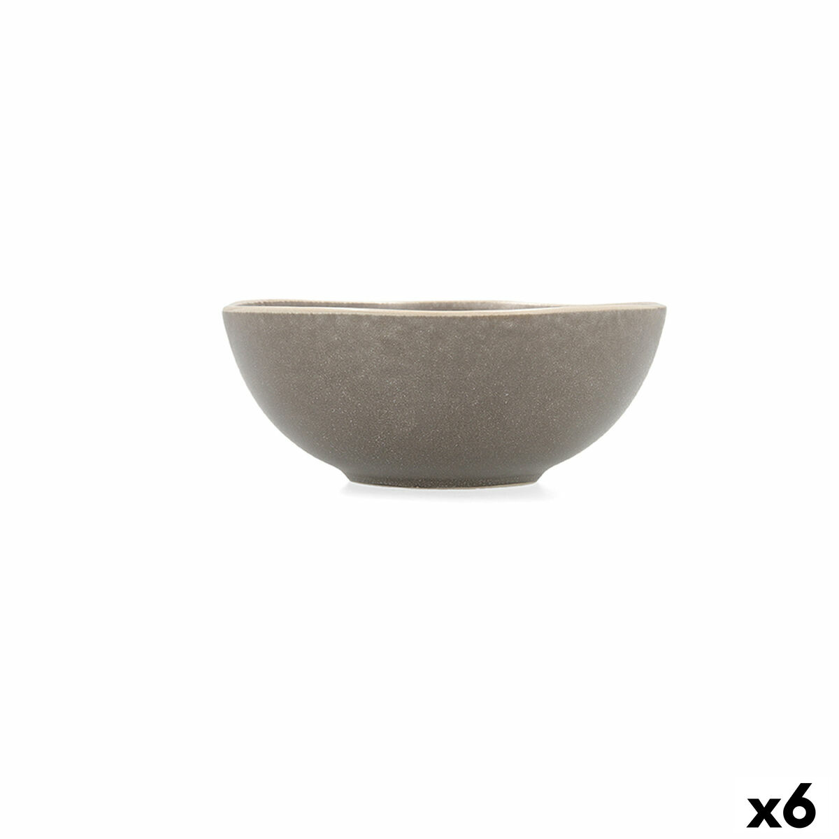 Skål Bidasoa Gio 16 x 6,5 cm Keramik Grå (6 antal)