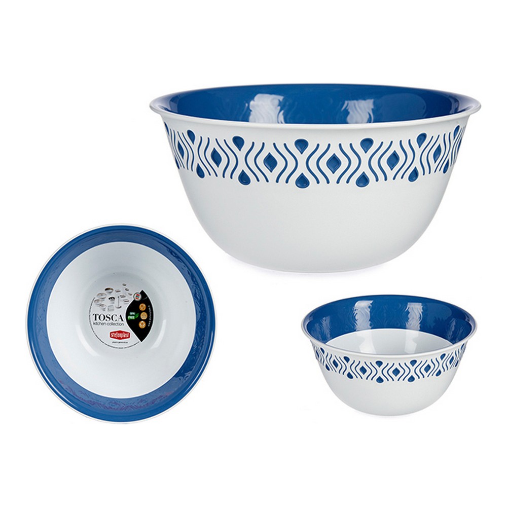 Skål Stefanplast STF918 Blå Plast 23 x 10 x 23 cm - 2