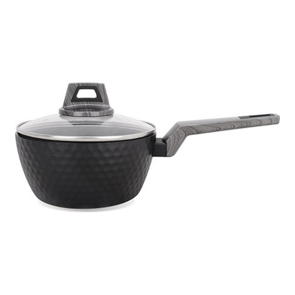 Kastrull med lock Amercook Svart Aluminium (Ø 18 cm) - 4