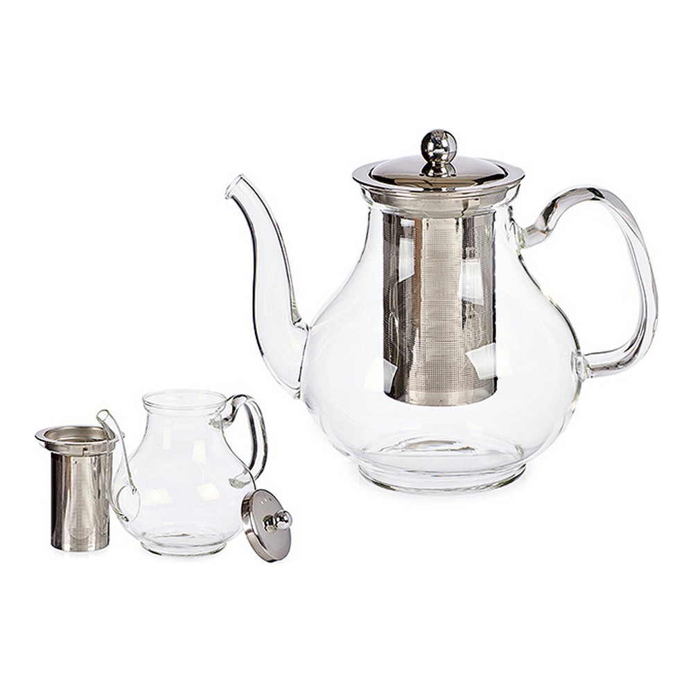 Tekanna Classic Stor Glas Transparent Stål (1100 ml) - 2
