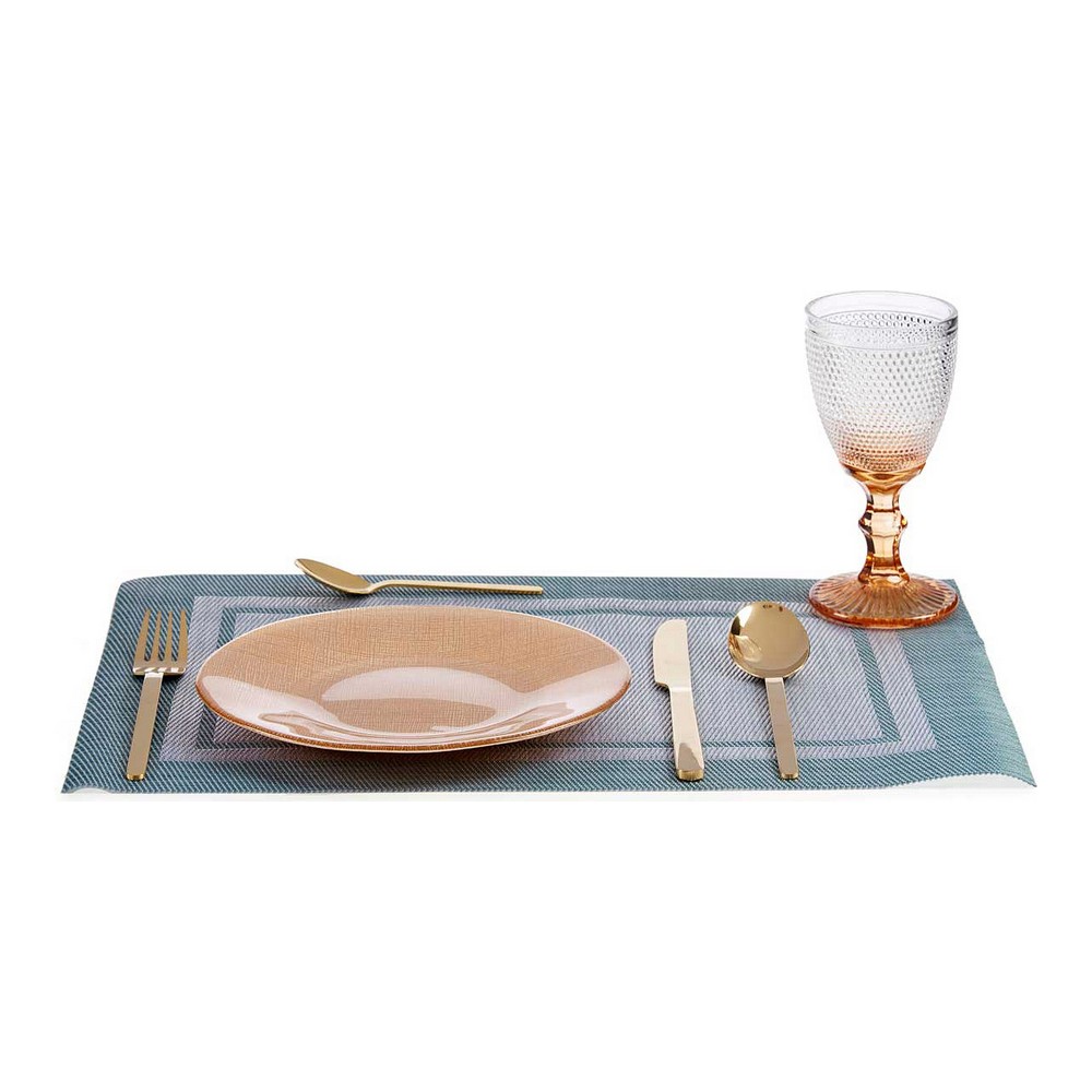 Platt skål Gyllene Glas 21 x 2 x 21 cm - 2