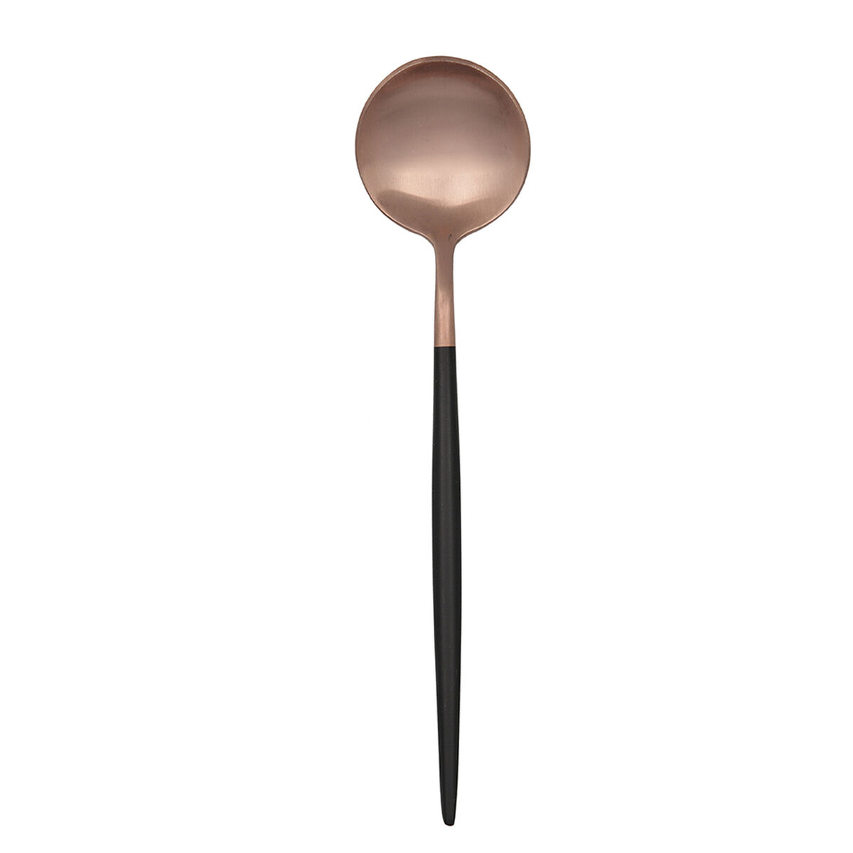 Set med skedar Bidasoa Gio Svart Koppar Metall 12 antal