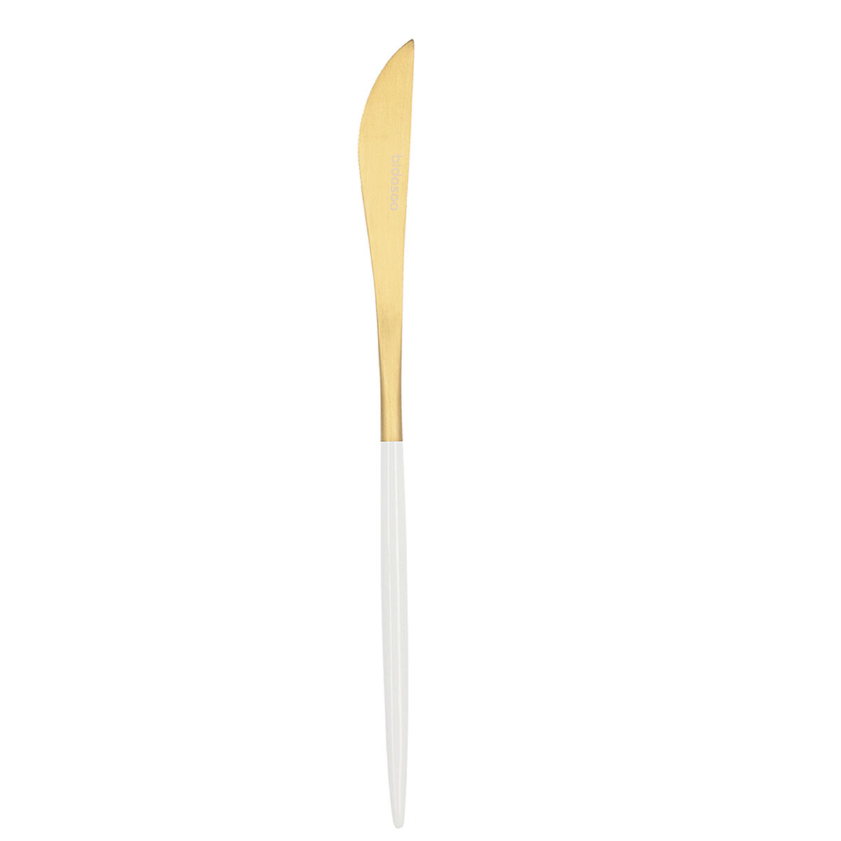 Knivset Bidasoa Gio Gyllene Vit Metall (12 antal)