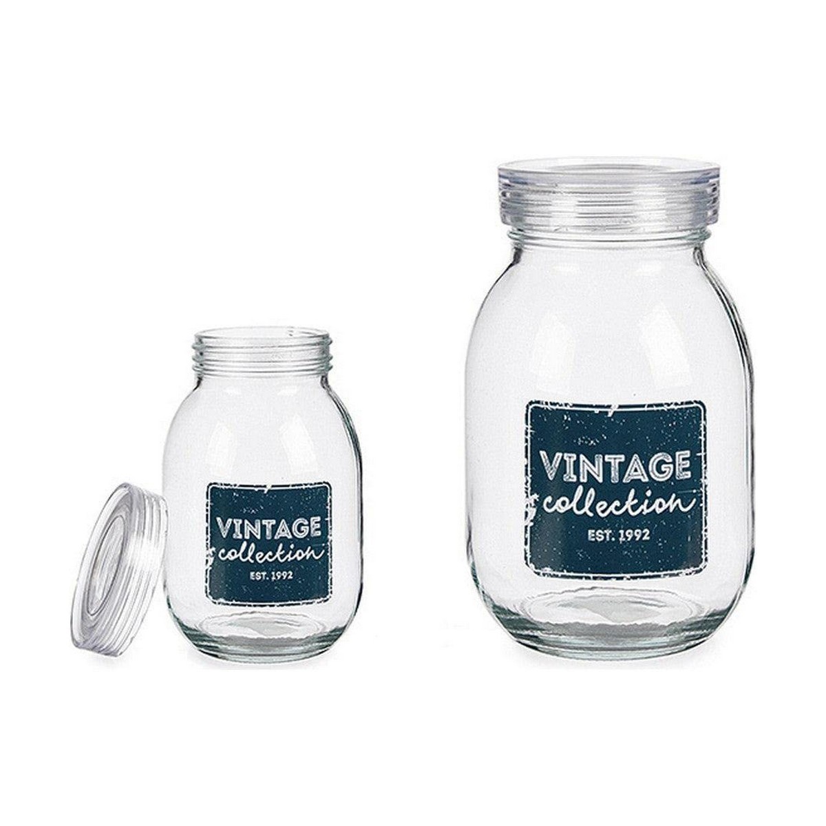 Burk Vintage Transparent Glas 1,8 L 13 x 20,8 x 13 cm
