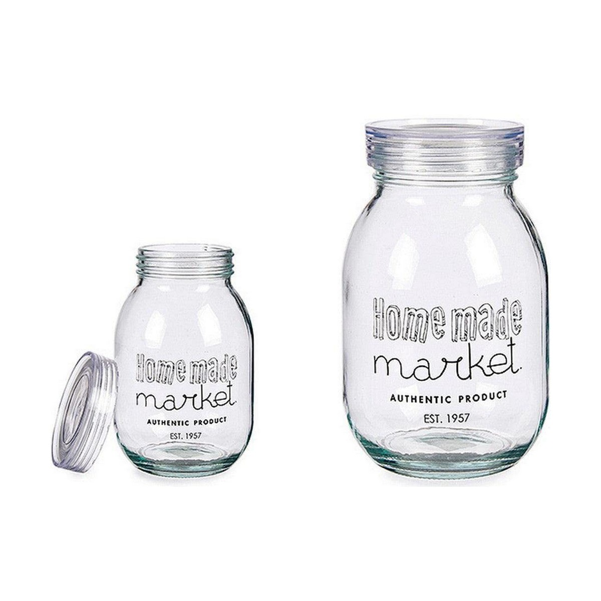 Burk Market Transparent Glas 1,8 L 13 x 20,8 x 13 cm - 2