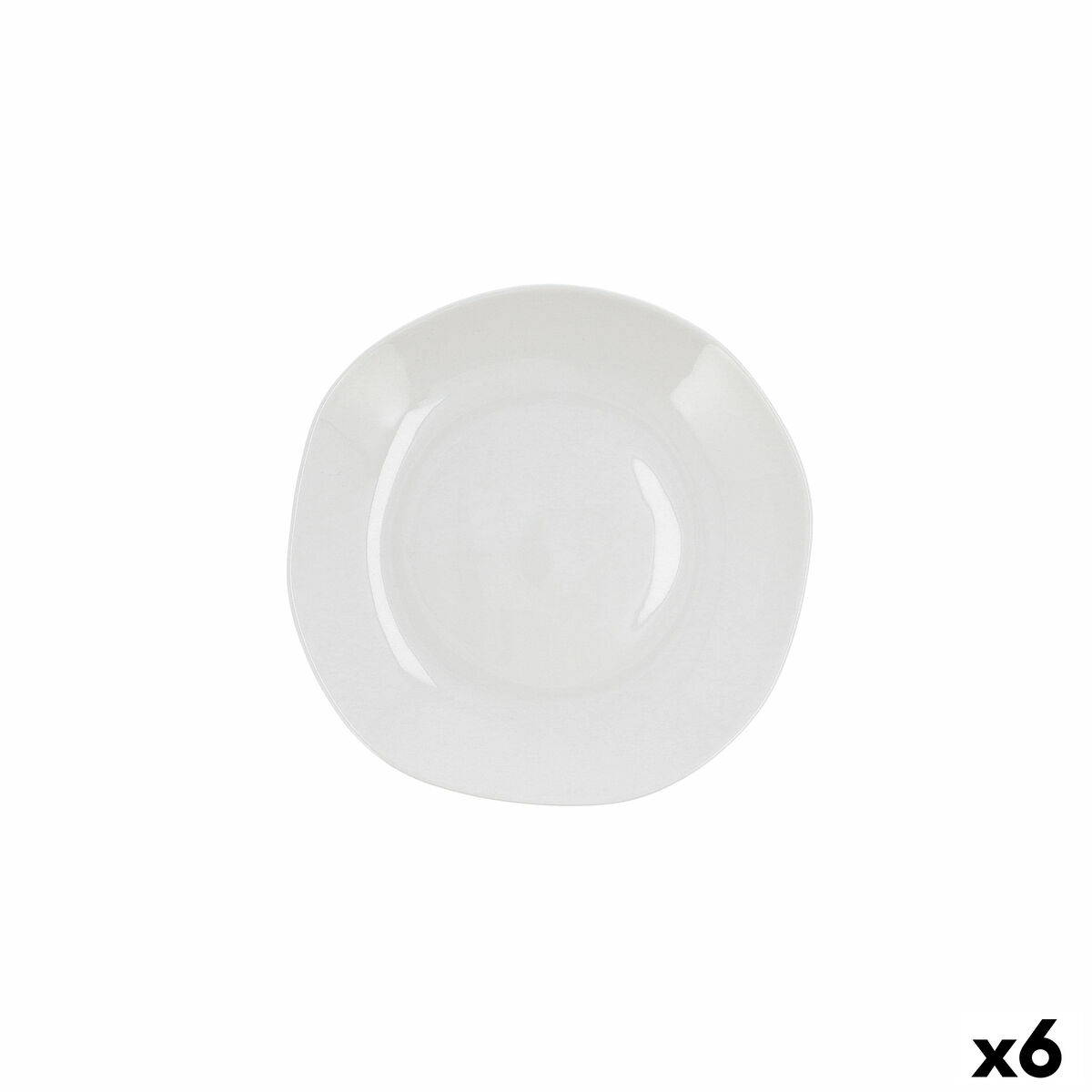 Djup tallrik Ariane Earth Keramik Vit 23 cm (6 antal)