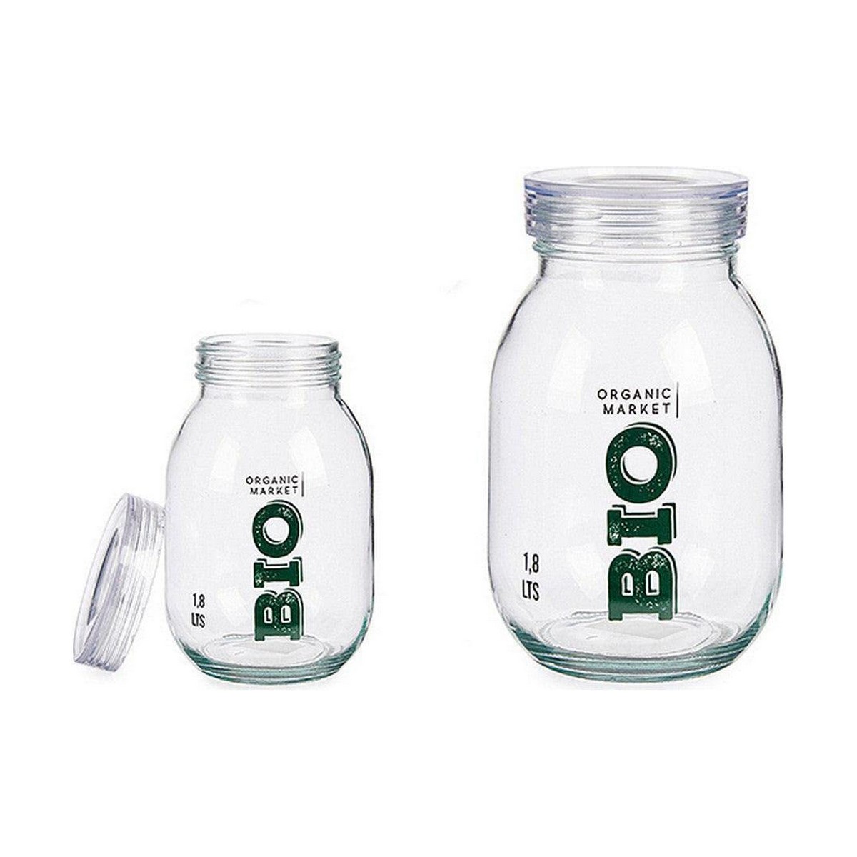 Burk Transparent Glas 1,8 L 13 x 20,8 x 13 cm - 2