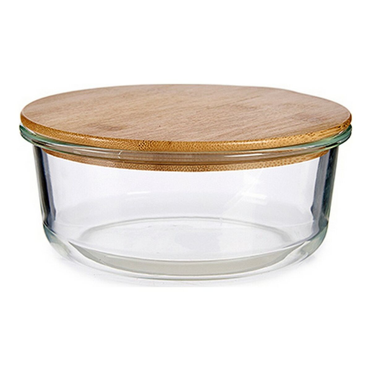 Lunchlåda Transparent Bambu Borosilikatglas 17 x 7 x 17 cm - 3