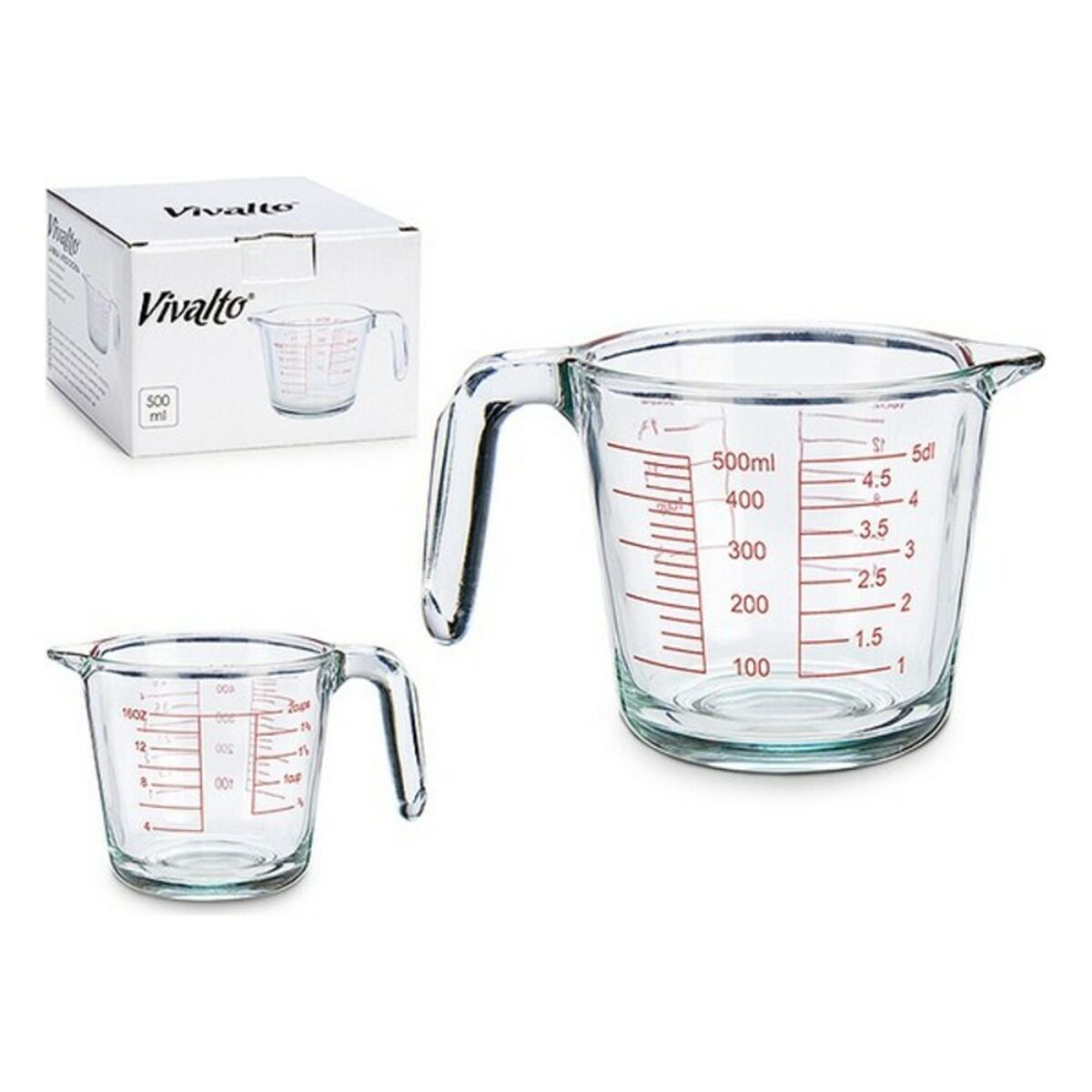 Måttkanna Vivalto Transparent Glas 500 ml - 2
